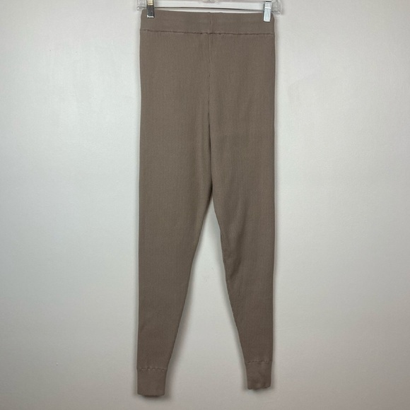 EXPRESS Ribbed Cable Knit High Waisted Jogger Pant with Pockets - Picture 6 of 13